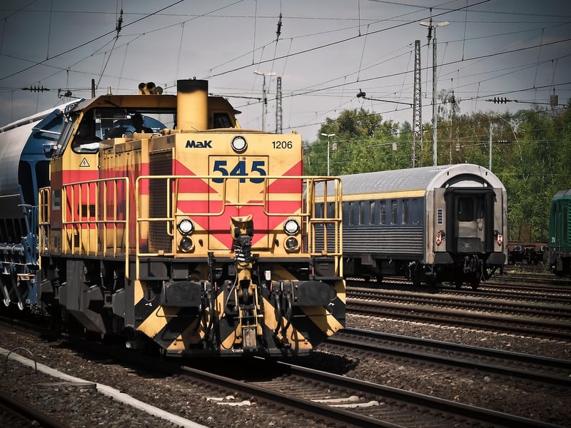 Train on railway track